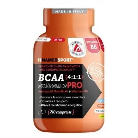 Named Sport BCAA 4:1:1 Extremepro Integratore Aminoacidi Ramificati 210 Compress