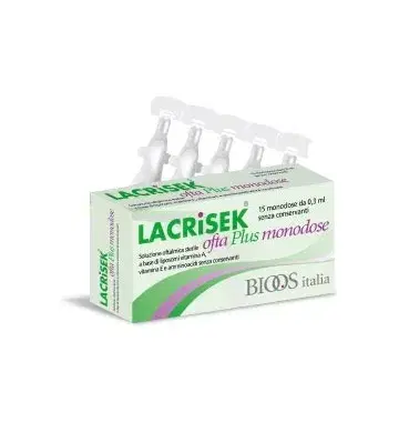 BiOOS Italia Linea Salute dell'Occhio Lacrisek Ofta Plus Collirio 15 Fiale 0,3 m