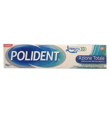 Polident Linea Protesi Dentali Azione Totale Crema Adesiva Tenuta 3D 70 g