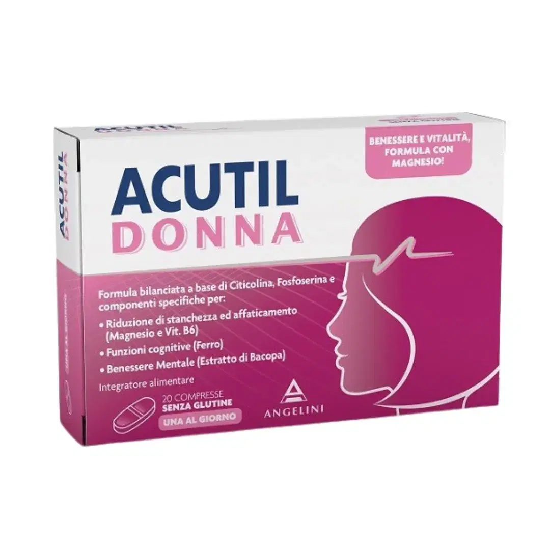 Acutil Donna Integratore Alimentare per il Benessere Mentale 20 Compresse