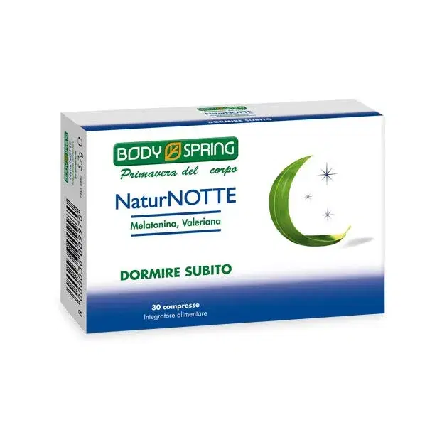 Body Spring NaturNotte Integratore Dormire 30 Compresse