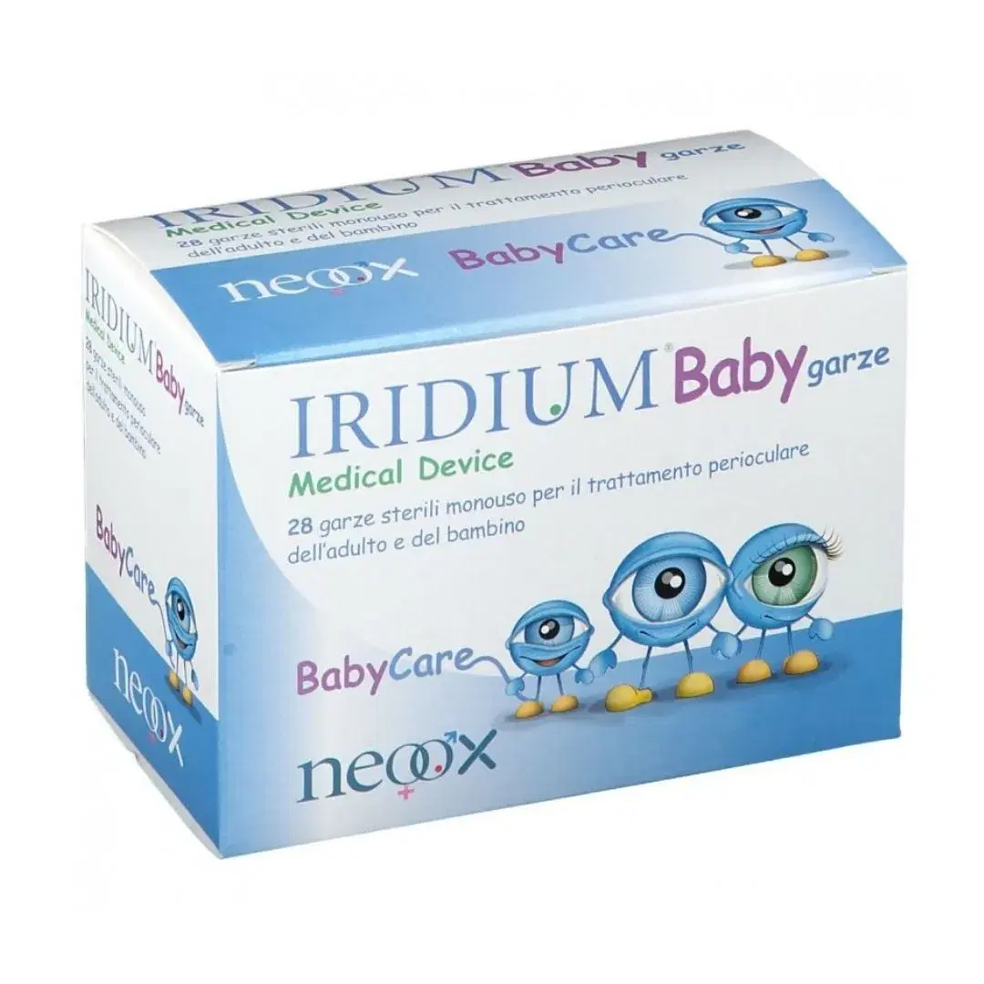 Sooft Iridium Baby 28 Garze Oculari Decongestionanti, Emollienti e Lenitive