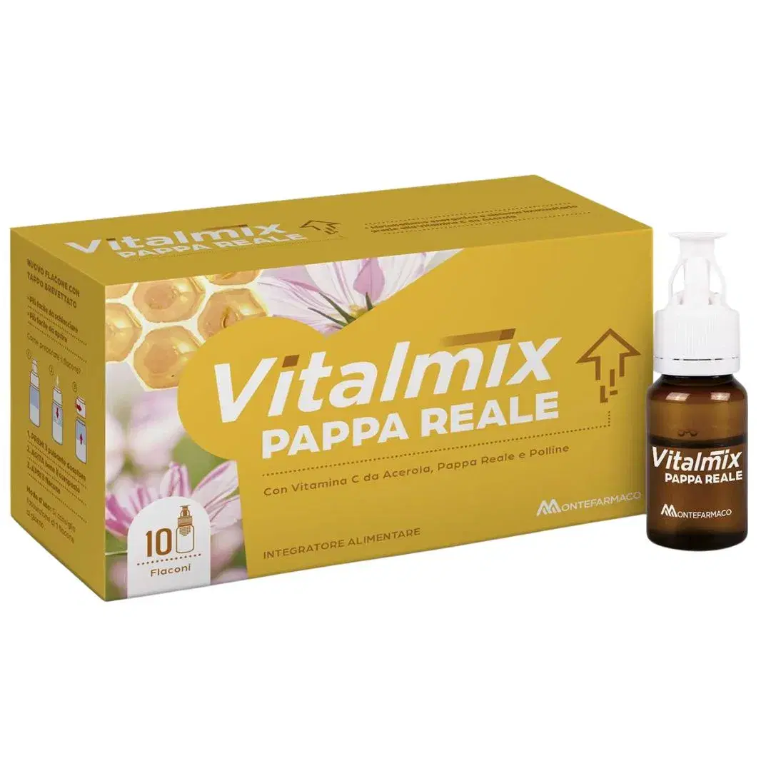 Vitalmix Pappa Reale Energia per l'Organismo Tonico con Vitamina B 10Flaconcini