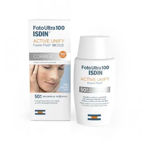 ISDIN Linea Protezione Solare SPF100+ Foto Ultra Active Unify Fusion Fluid 50 ml