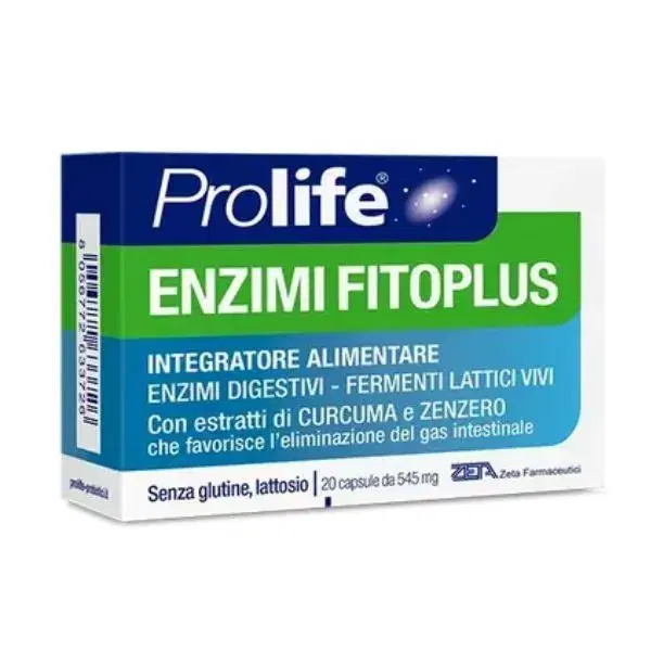 Prolife Enzimi Fitoplus Integratore di Fermenti Lattici Vivi 20 Capsule