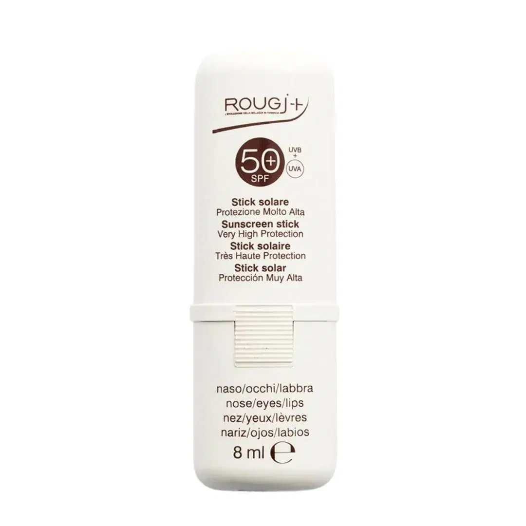 Rougj Solare Stick Spf 50+ Protezione Alta per Nei, Cicatrici, Tatuaggi 8 ml