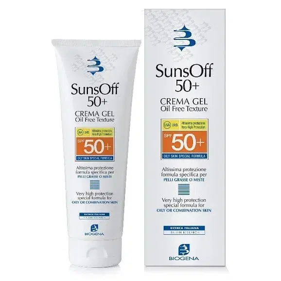 Biogena Suns Off 50+ Crema Solare In Gel SPF 50+ Per Pelli Grasse O Miste 90ml