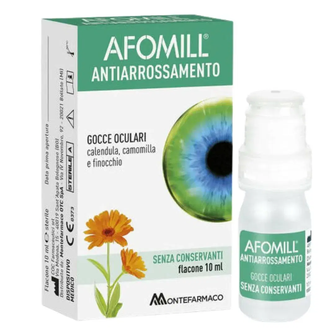 Montefarmaco Linea Occhi Sani Afomill Collirio Anti-Arrossamento Flacone 10 ml
