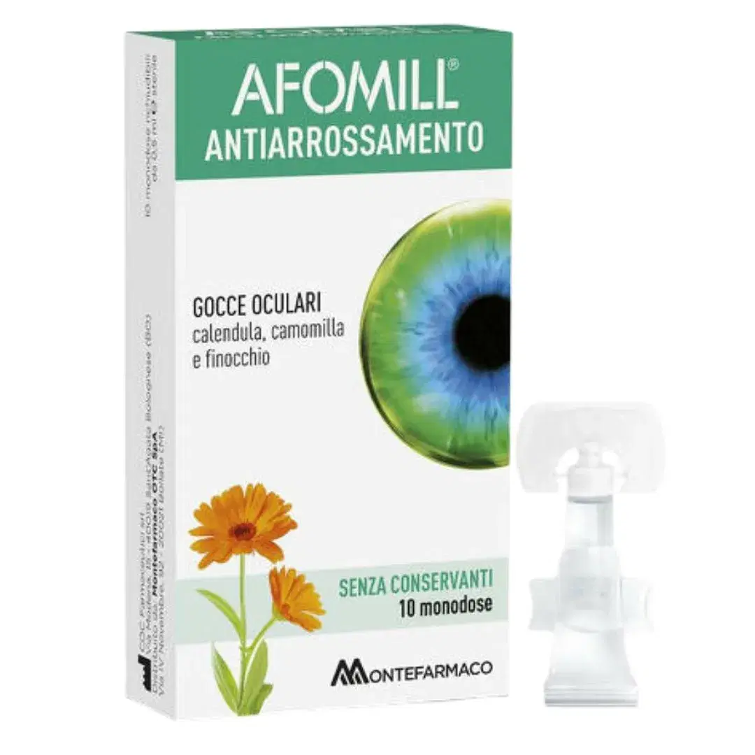 Montefarmaco Linea Occhi Sani Afomill Collirio Anti-Arrossamento 10 Flaconcini