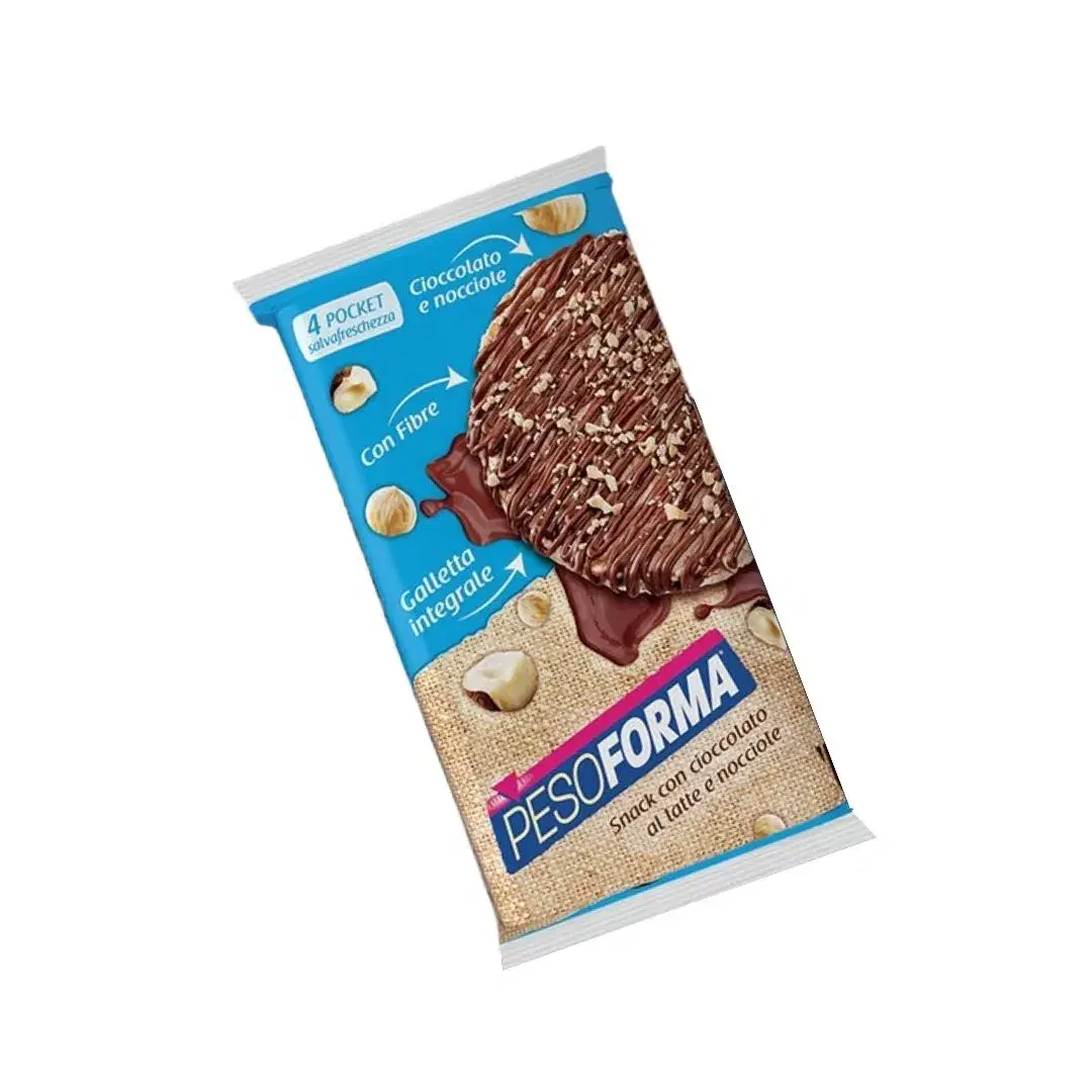 Pesoforma Galletta con Cioccolato al Latte a Nocciola 8 Gallette 142 g