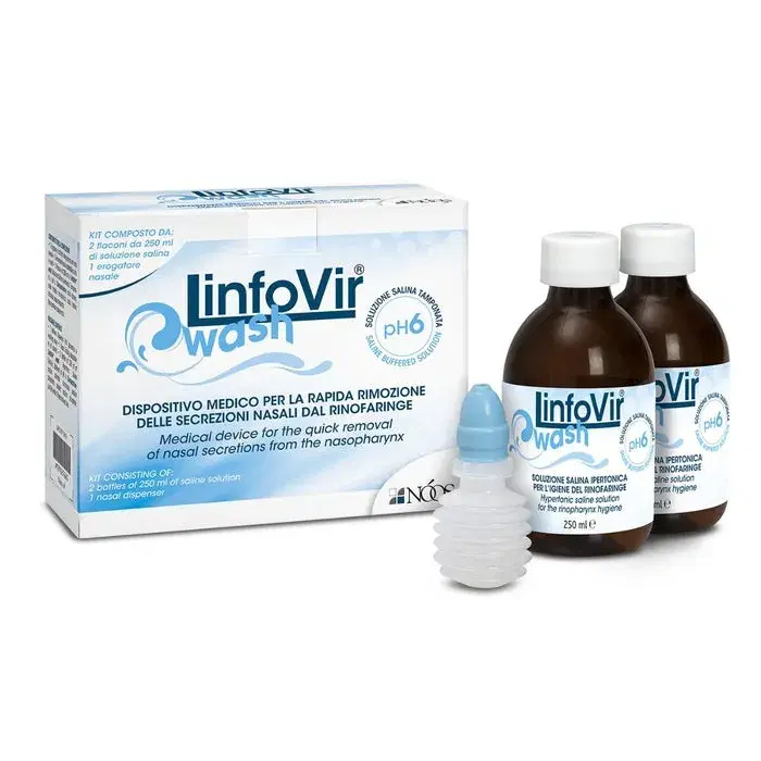 Linfovir Isowash Soluzione Salina Isotonica 8 Flaconi Da 60ml
