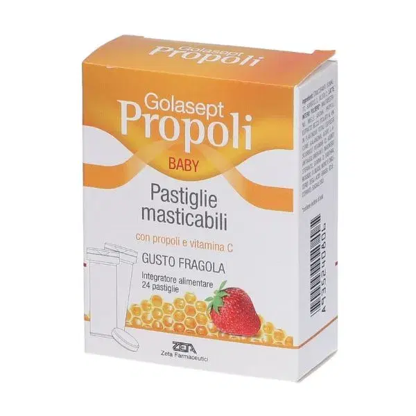 Golasept Propoli Baby Gusto Fragola Integratore 20 Pastiglie Masticabili