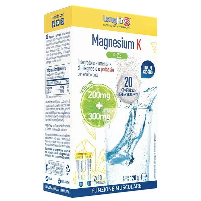 LongLife Magnesium K Fizz 20 Compresse