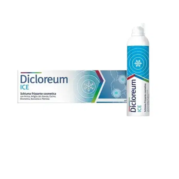 Dicloreum Ice Schiuma Frizzante Cosmetica Traumi e Contusioni 150 ml