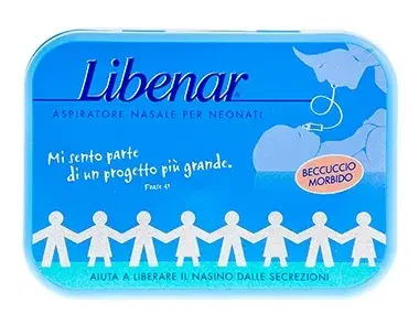 Libenar Linea Pulizia e Salute del Naso Aspiratore Nasale Bambini con 3 Ricambi