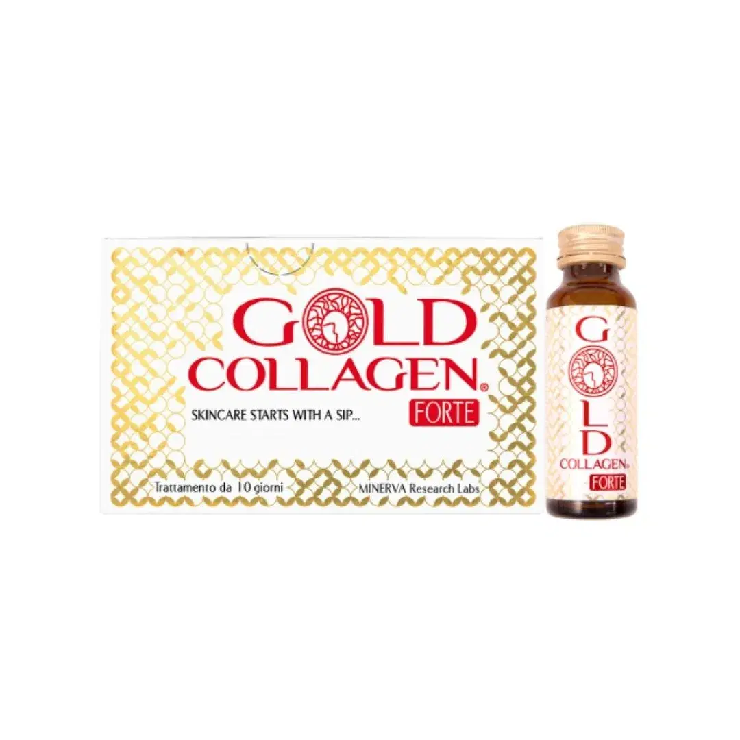 Gold Collagen Forte Integratore Anti-Invecchiamento Over 40 10 Flaconcini