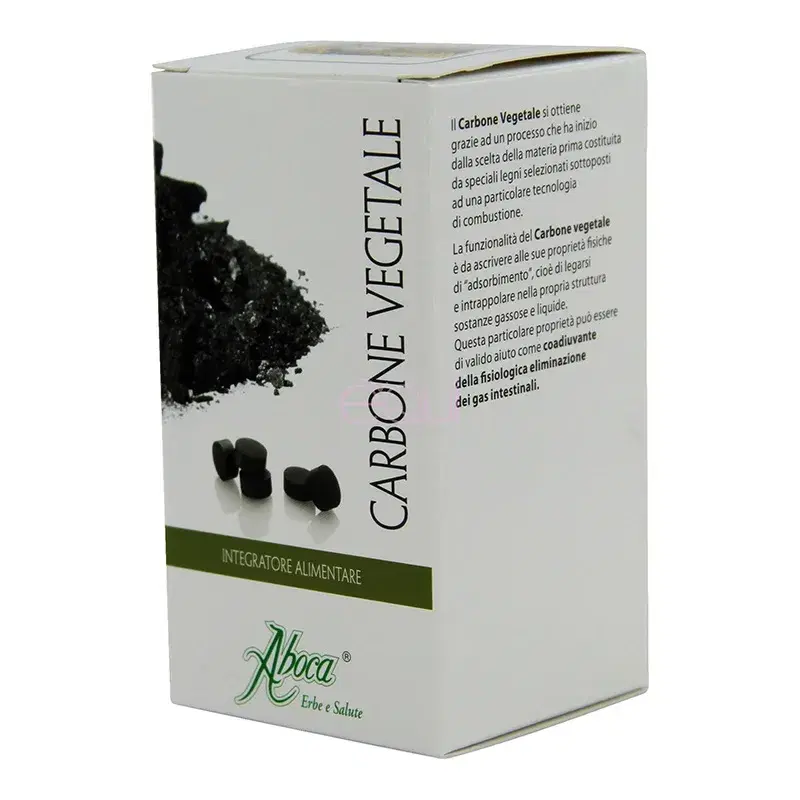 Aboca Linea Intestino Sano Carbone Vegetale Integratore Alimentare 90 Compresse