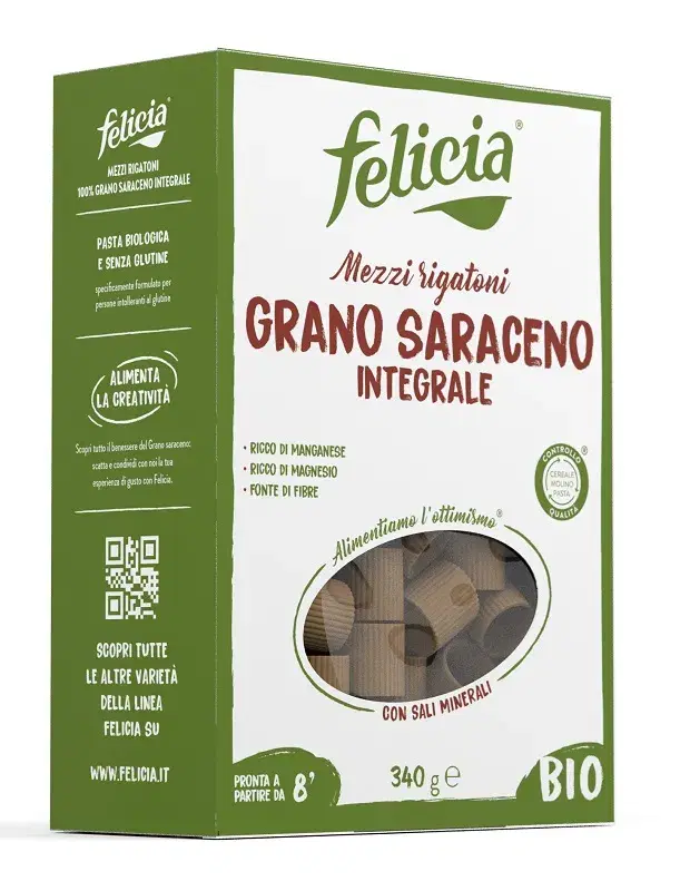 Felicia Bio Pasta di Saraceno Mezzi Rigatoni da 340g