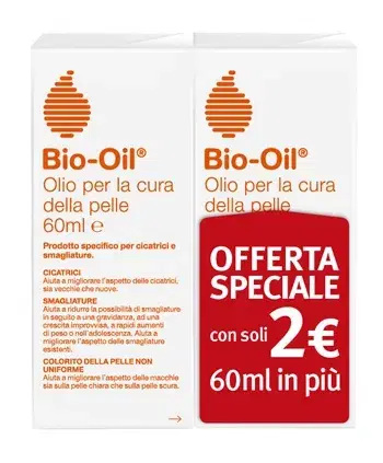 Bio-Oil Olio Dermatologico Idratante Anti-Età Uniformante Rigenerante 2x60 ml
