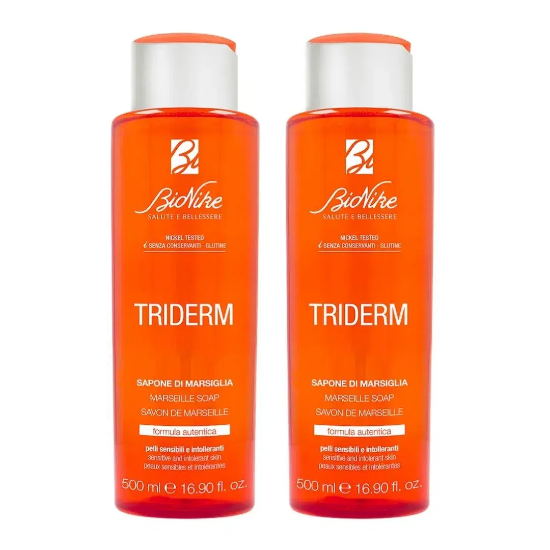 Bionike Triderm Sapone di Marsiglia Detergente Delicato 2x500 ml