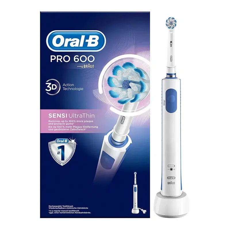 Oral-B Linea Igiene Dentale 600 Pro Sensi Ultrathin Spazzolino Elettrico