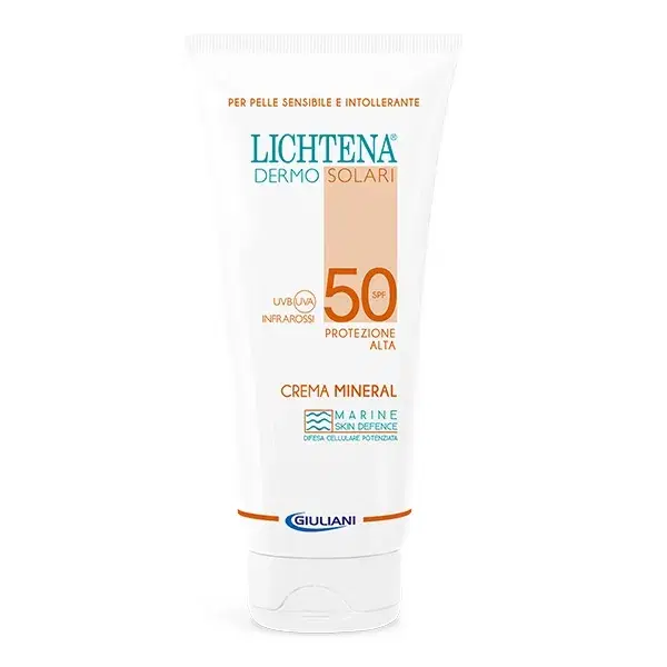 Lichtena Dermosolari SPF50 Mineral per Pelli Sensibili Irritabili 100 ml