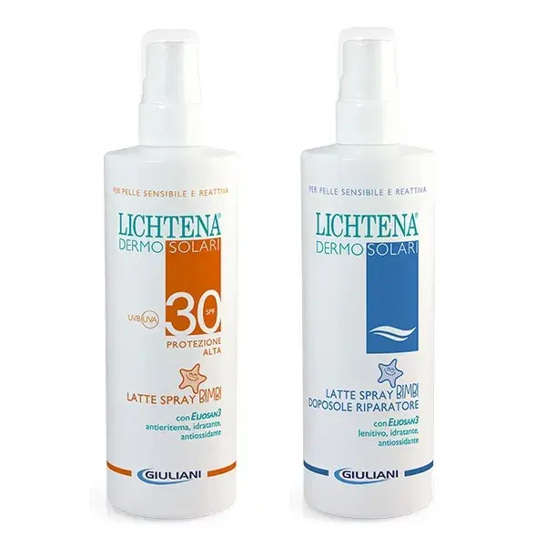 Lichtena Dermosolari SPF30 Spray Bimbi + Doposole Pelli Sensibili