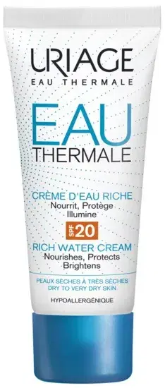 Uriage Eau Thermale Crema Ricca all'Acqua SPF20 Idratante Protettiva 40ml