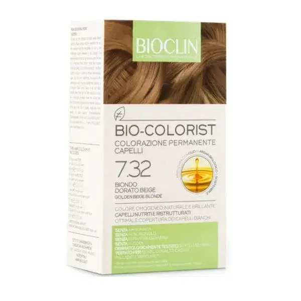 Bioclin Bio-Colorist 7.32 Biondo Dorato Beige Tintura Naturale Capelli
