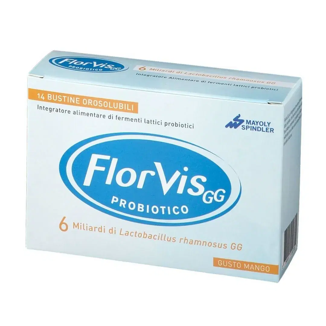 Novartis Linea Intestino Sano FlorVis Integratore Fermenti Gusto Mango 14 Buste