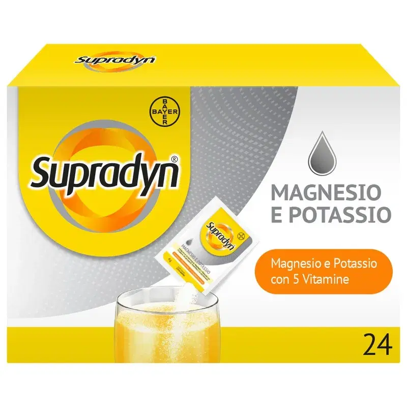 Supradyn Magnesio e Potassio Integratore di Vitamine e Minerali 24 Bustine