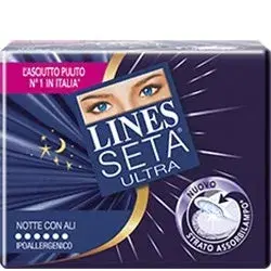 Lines Seta Ultra Notte Con Ali 8 pezzi