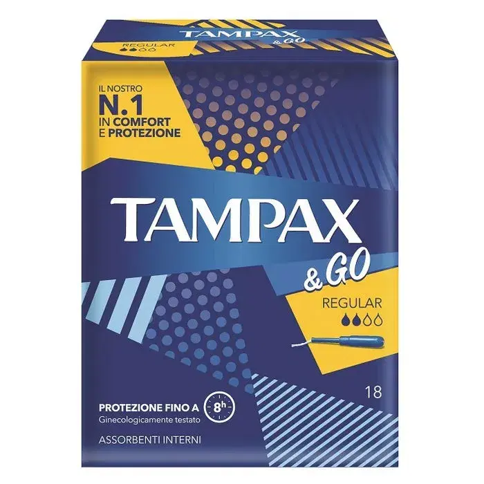 Tampax&Go Regular per Flussi Medi 18 Pezzi