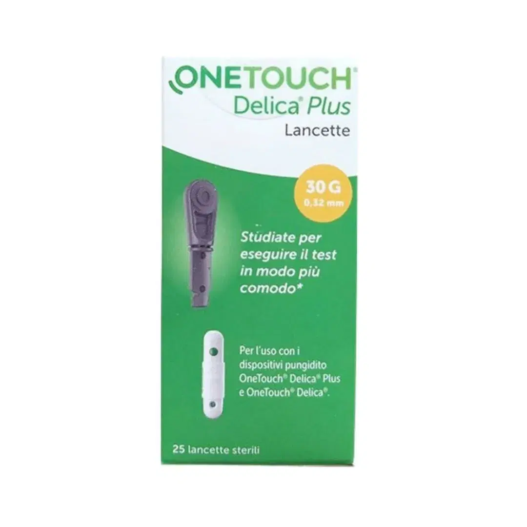 Onetouch Delica Plus Lancette Pungidito Sterili 30g/0,32mm 25 Pezzi