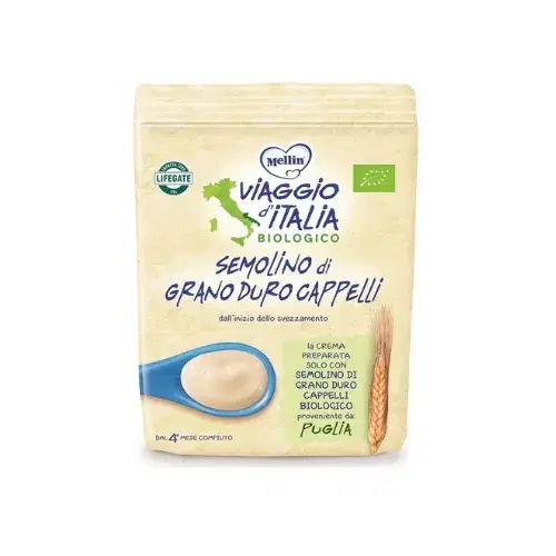 Mellin Viaggio Italia Semolino Bio 200g 4Mesi+