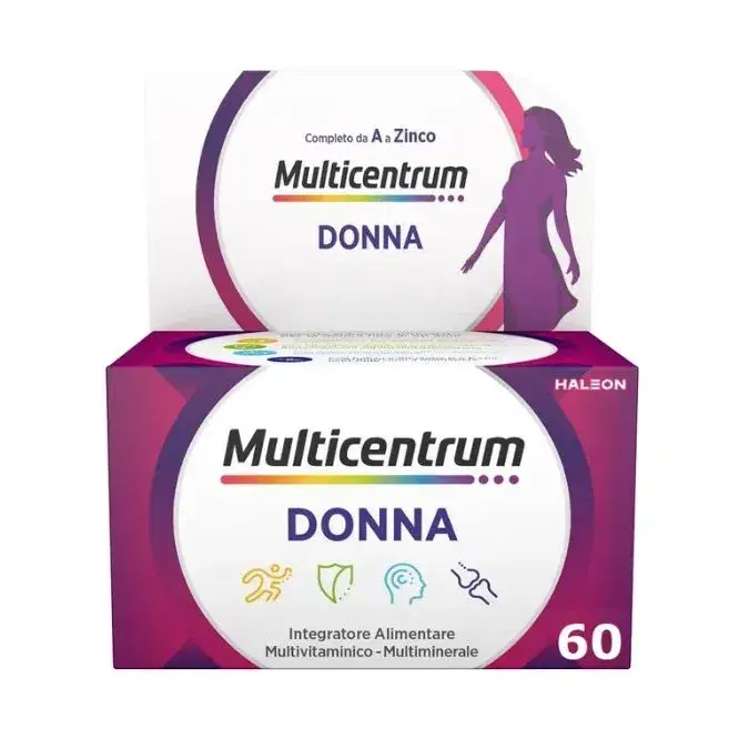Multicentrum Donna Integratore Alimentare Multivitaminico 60 Compresse