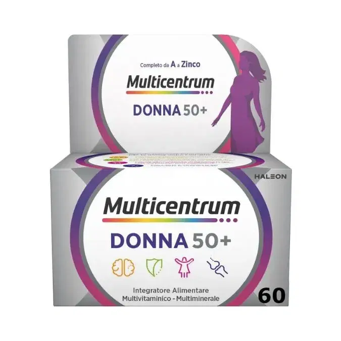 Multicentrum Donna 50+ Integratore Alimentare Multivitaminico 60 Compresse