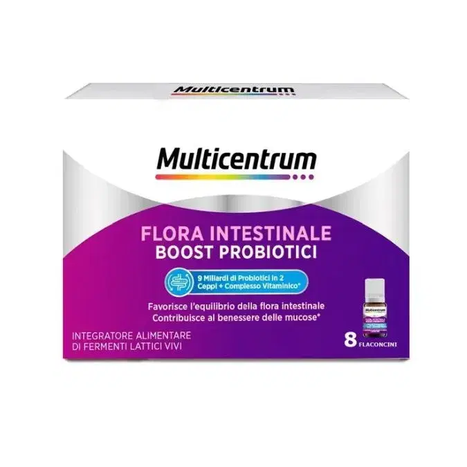 Multicentrum Duobiotico Doppia Azione Integratore Fermenti Lattici 8 flaconcini