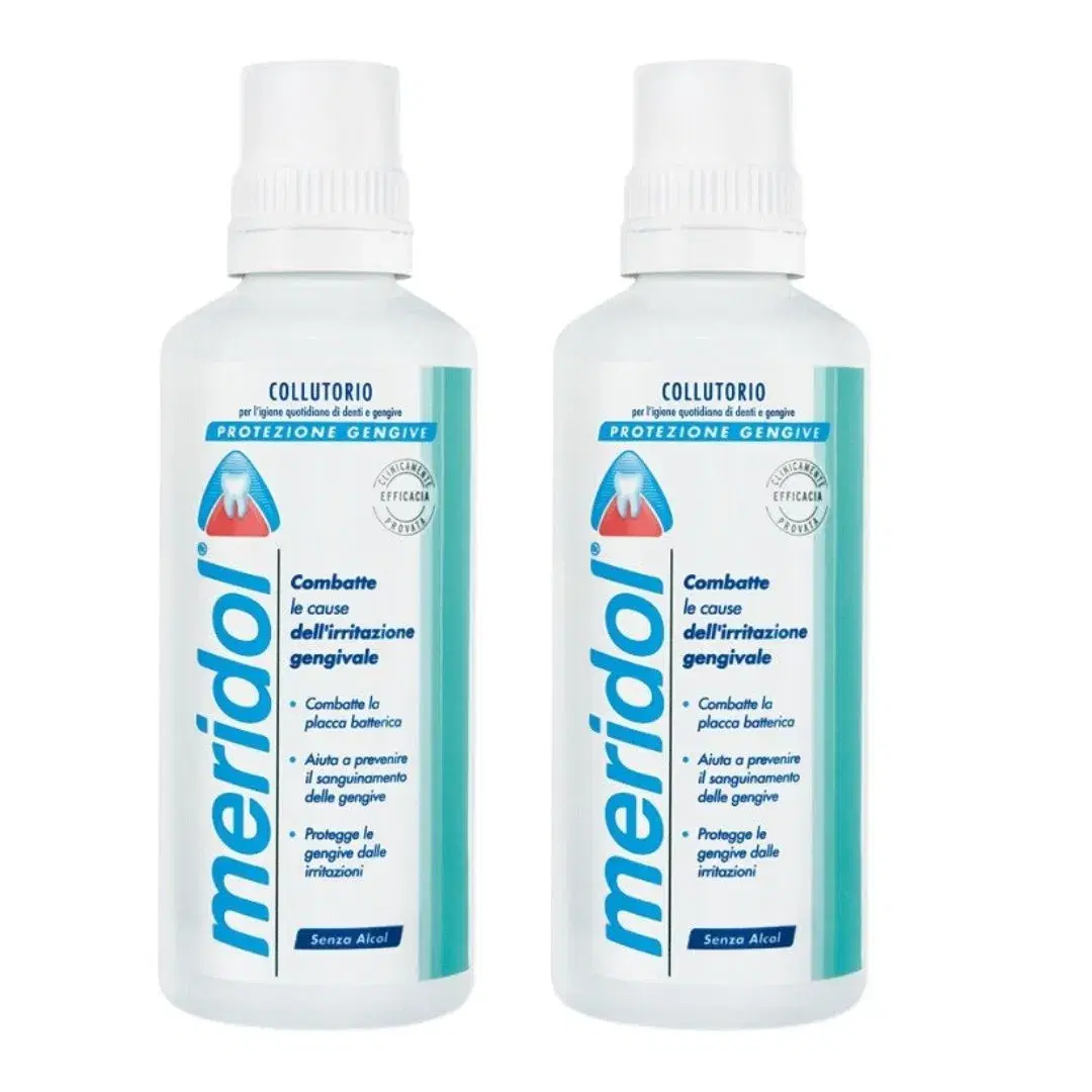 Meridol Collutorio Protezione Gengive Senza Alcol 2 X 400 ml