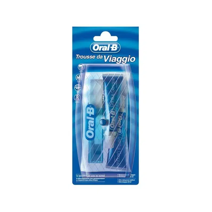 Oral-B Trousse da Viaggio 1 Spazzolino + 2 Dentifrici 15 ml
