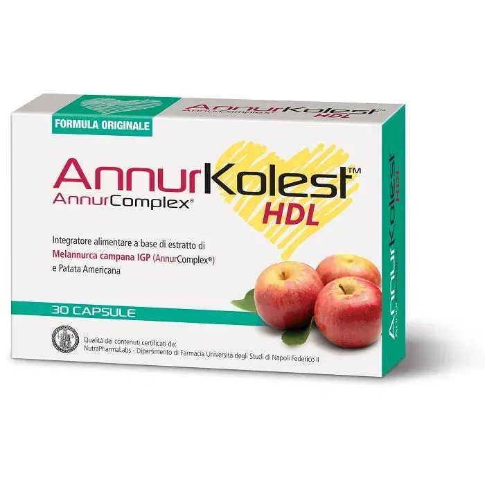 AnnurKolest HDL Integratore Metabolismo dei Trigliceridi e Colesterolo 30 Capsul