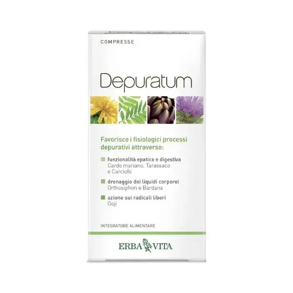 Erba Vita Depuratum Integratore Detossificante 30 Compresse