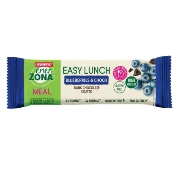 EnerZona Easy Lunch Blueberries e Choco Barretta Sostitutiva Pasto 58 g