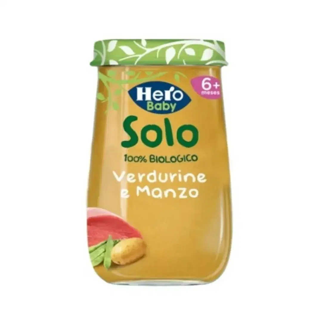 Hero Solo 100% Biologico Verdurine e Manzo 120 gr