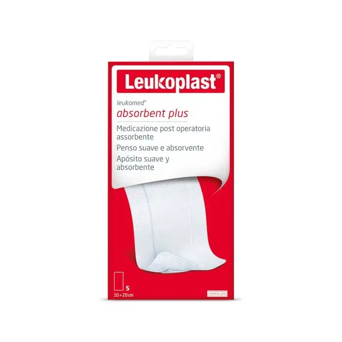 Leukomed Medicazione Autoadesiva Garza Tessuto Non Tessuto 10x20 Cm 5 Pezzi