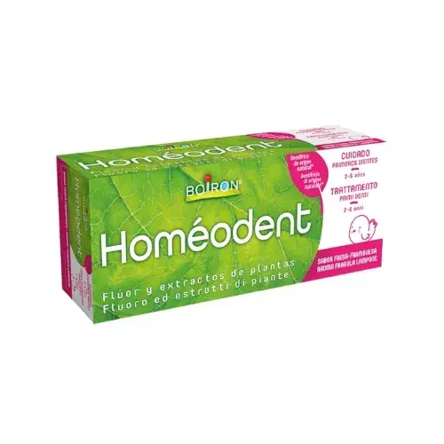 Boiron Homeodent Dentifricio Trattamento Primi Denti 2-6 anni Fragola Lampone 50