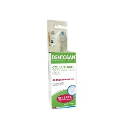 Dentosan Bipack Collutorio 0,12% 200 ml + Spazzolino Tech Morbido