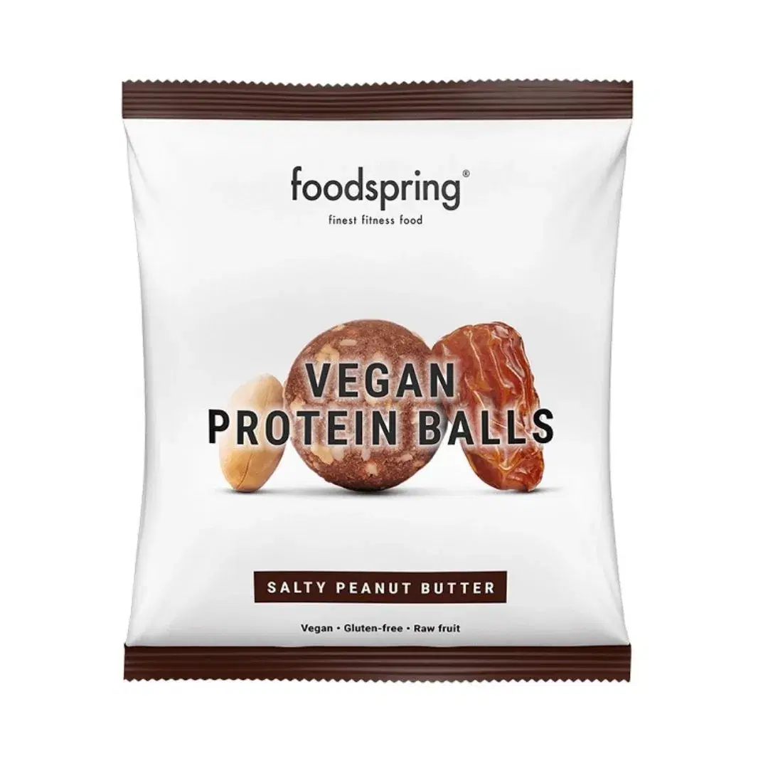 Foodspring Protein Balls Vegane Burro Arachidi Snack Dolce Vegano 40 g