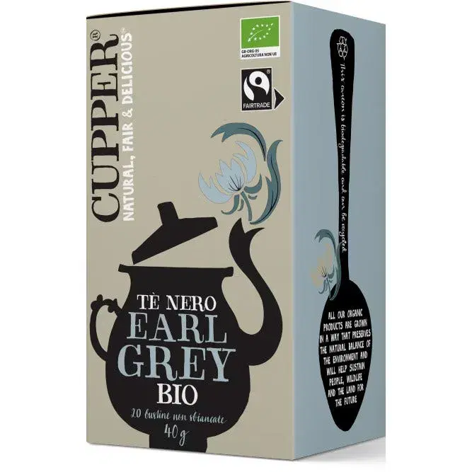 Cupper Early Grey Te Nero 20 Bustine 40g