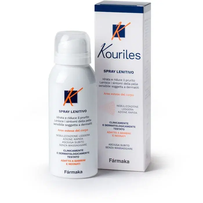 Kouriles Spray Lenitivo per Pelle Sensibile e Soggetta a Dermatite 75 ml
